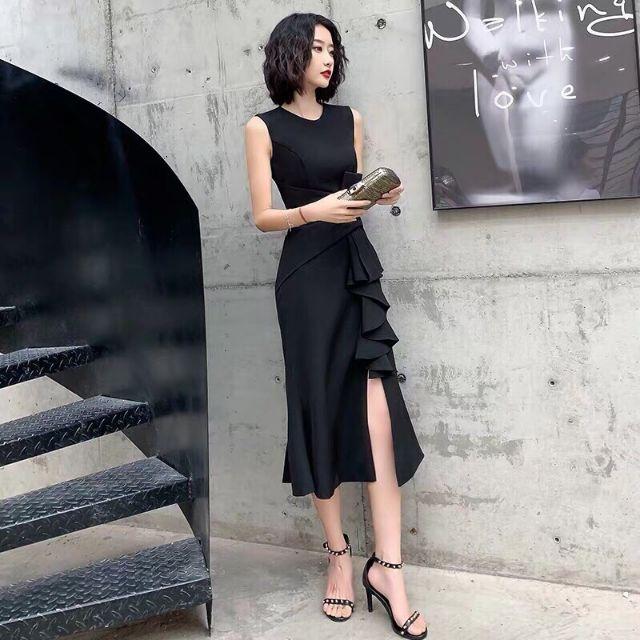 ĐẦM BODY XẺ XẾP BÈO SANG CHẢNH