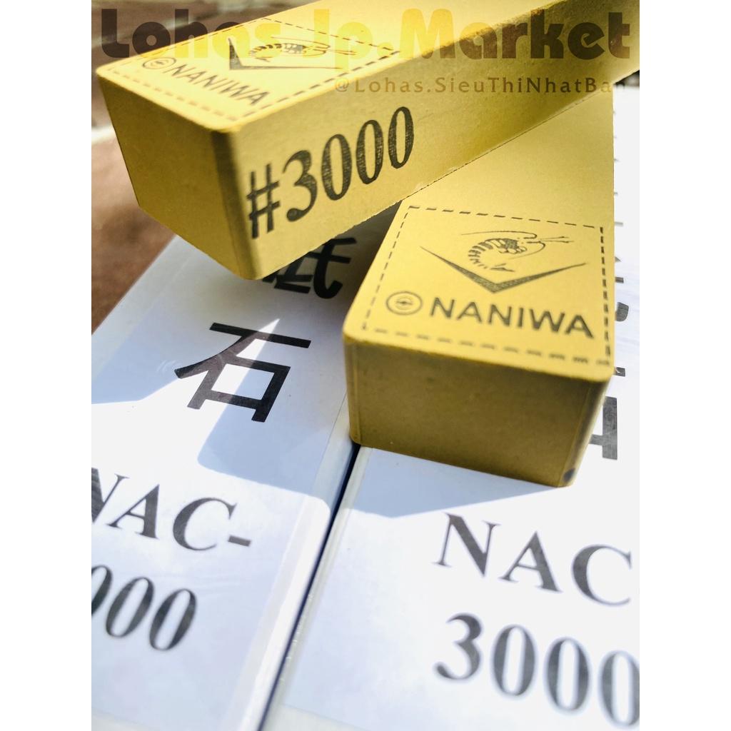 Đá Mài Nhật Bản Naniwa &quot;Mặt Tinh - Mài Siêu Bén &quot; Cỡ Nhỏ NAC: #3000 | Kích Thước 133x28x18mm | Độ Sắc Bén Cao