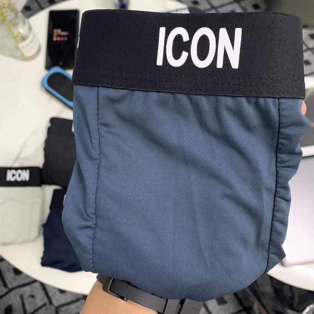 Quần Lót Nam Boxer Thun Lạnh ICON Co dãn 4 chiều, Quần sịp Nam Thun Lạnh Boxer ICON Denim Loại 1