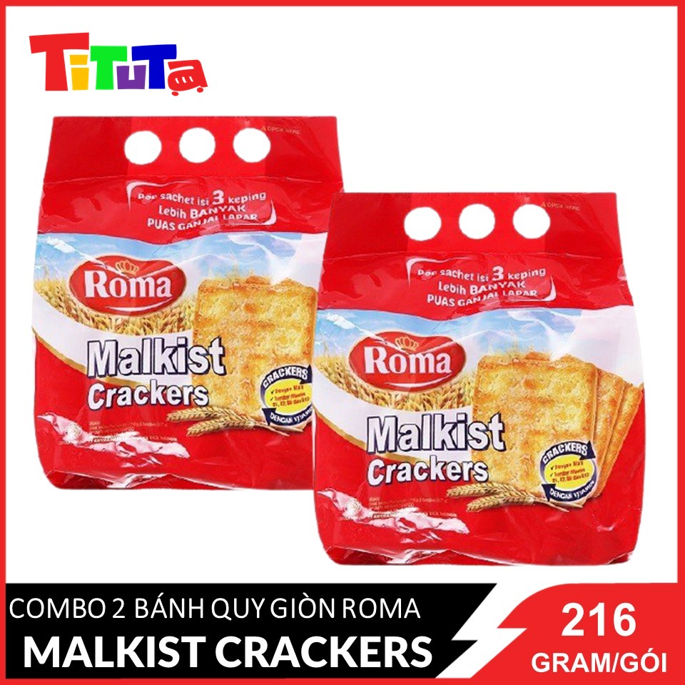 Combo 2 bánh Malkist Crackers 140gx2