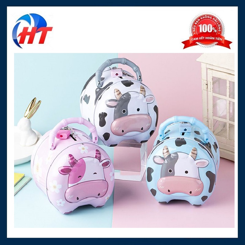 KÉT SẮT MINI HÌNH BÒ SỮA CHO BÉ - HT
