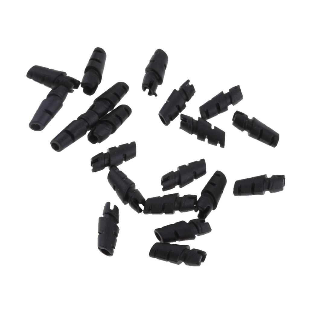 Portable Headphone Tail Tube Buttom Cover for 2.9-3.1mm Earphone Shell Black