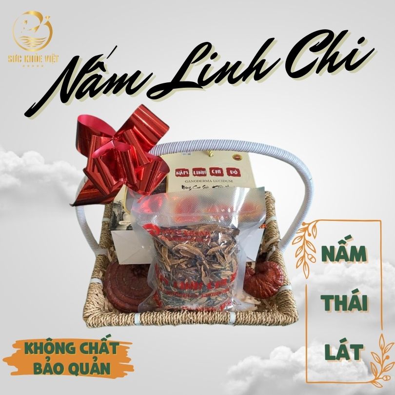 Nấm Linh Chi Đỏ Thái Lát 100gr 250gr - Công nghệ sấy thăng hoa hiện đại