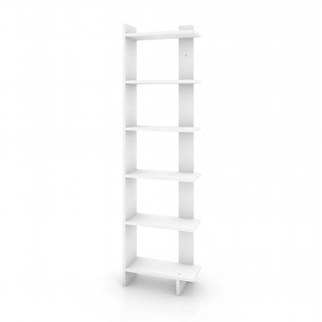 Kệ sách gỗ hiện đại SMLIFE Bianca  | Gỗ MDF dày 17mm chống ẩm | D50xR23xC180cm - Màu