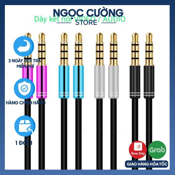 JACK 3.5 - DÂY KẾT NỐI VIDEO/AUDIO/LẤY NHẠC CHUẨN KẾT NỐI, DÂY DÀI NHIỀU MÀU SỊN