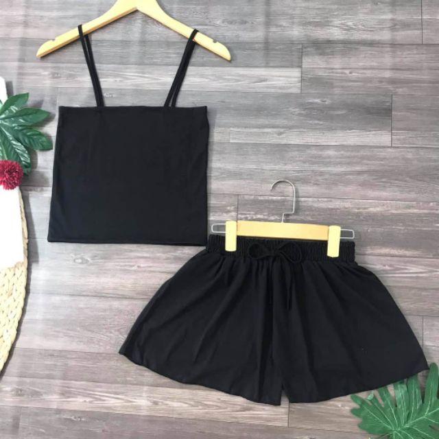 Bộ Đồ Ngủ Cotton 2 Dây Xinh