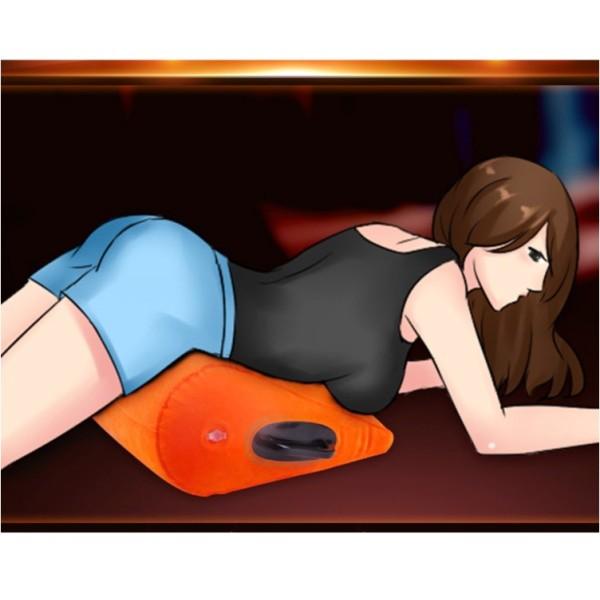 Ghế Tình Nhân Đệm Mông Tựa Lưng Có Tay Vịn Femme Orange Tặng Bơm Hơi ️ ️