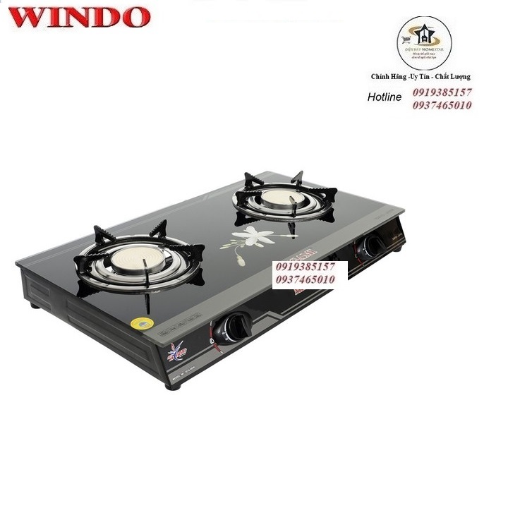 COMBO Bếp gas hồng ngoại WINDO+ Bộ dây van ngắt gas tự động Namilux - Hàng chính Hãng