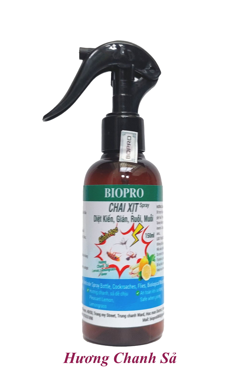Chai dạng xịt 150ml. Thuốc Diệt kiến Diệt gián Diệt ruồi Diệt muỗi Sinh học Biopro an toàn hiệu quả Nhiều hương lựa chọn