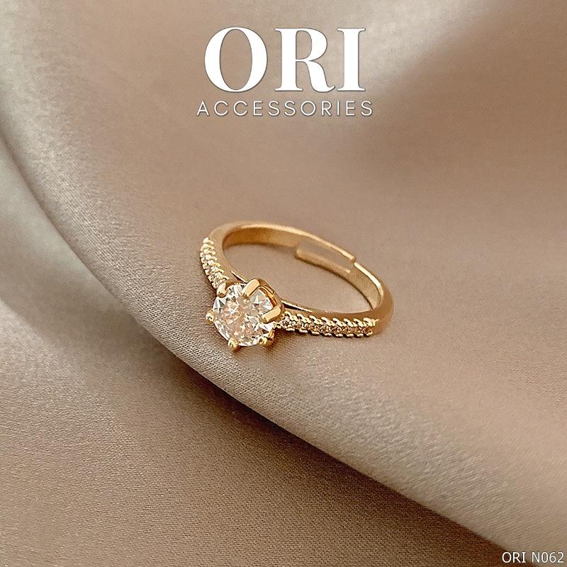 Nhẫn nữ Freesize đính đá Osmund thời trang sang trọng ORI ACCESSORIES N062