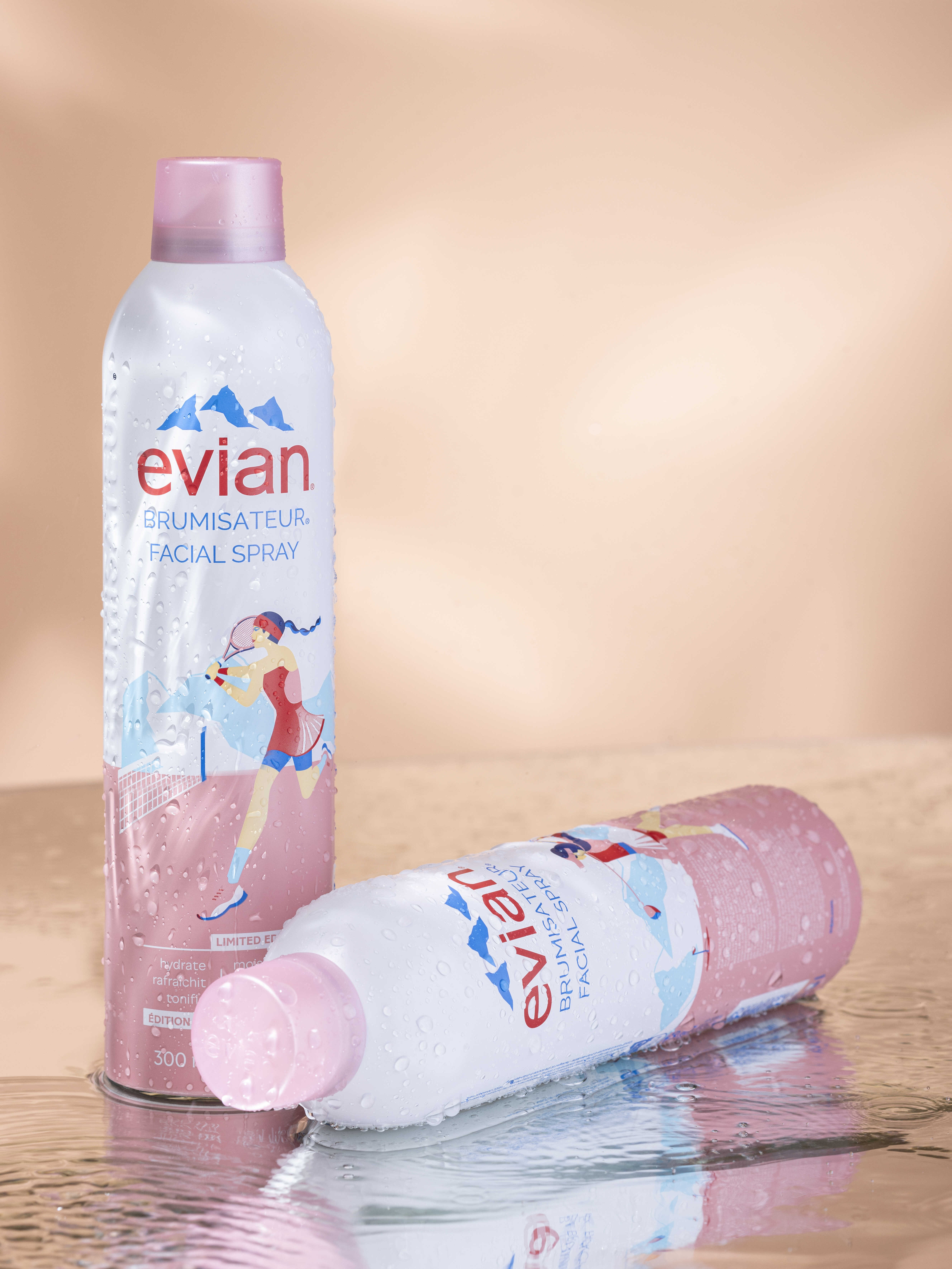 [PHIÊN BẢN GIỚI HẠN] Combo 2 xịt khoáng cấp ẩm và làm dịu da Evian 300ml x 2