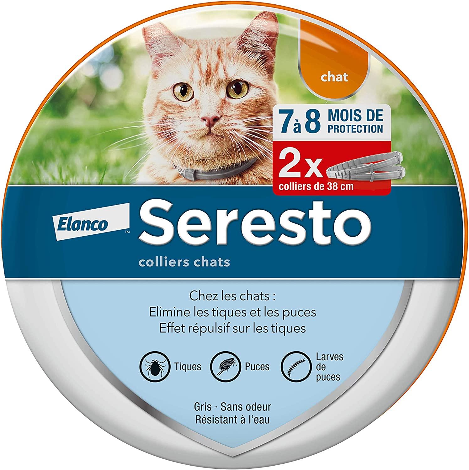 Seresto Cat - Vòng cổ bọ chét và ve cho mèo - 2 vòng cổ