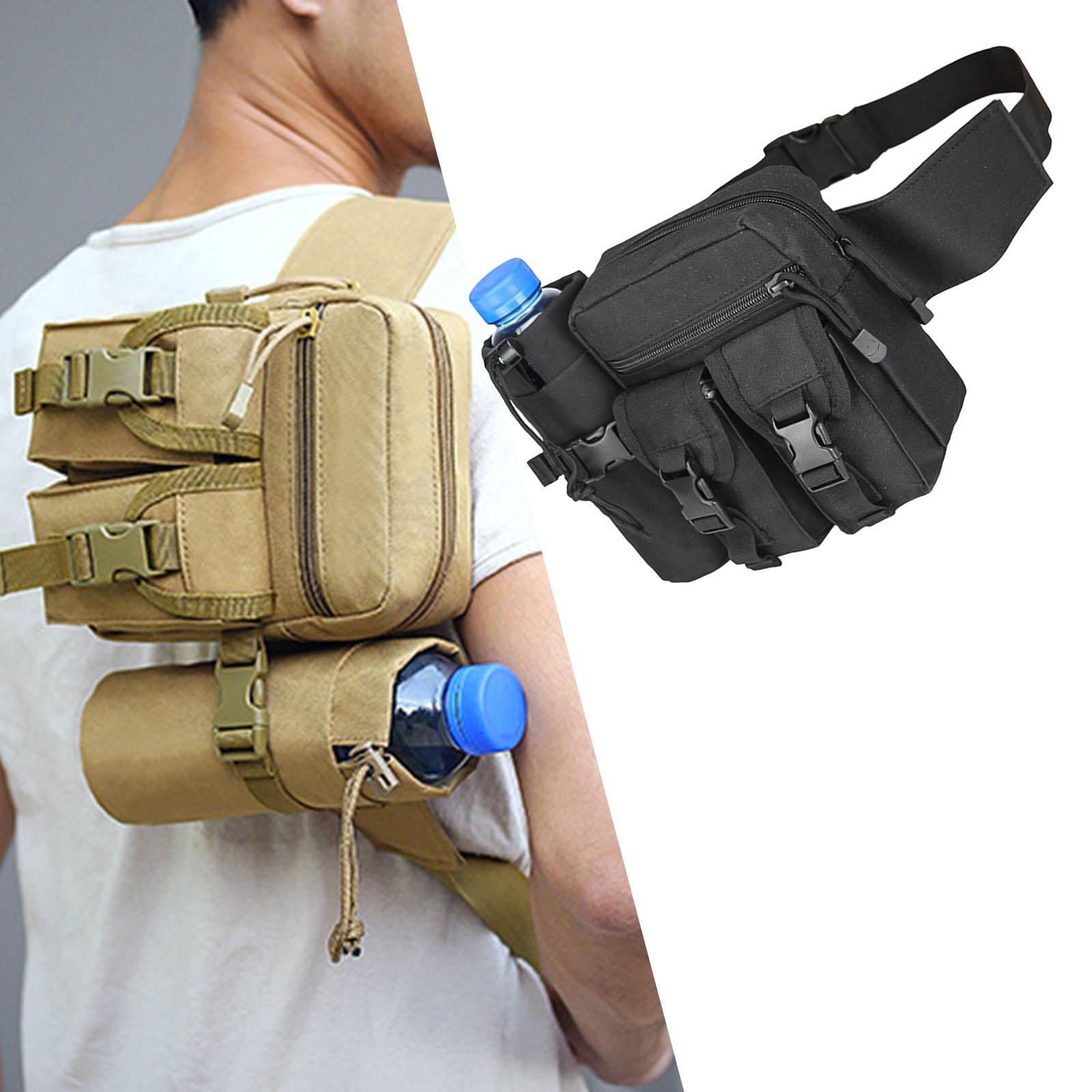 Waist Pack Bag Pouch Fanny Pack Water Bottle Holder for Phone Trekking Women Men Hunting