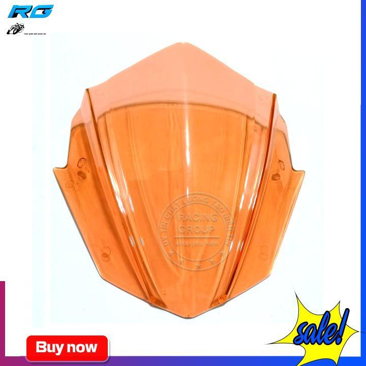 Ốp Đầu Cho Xe Ex150 Mẫu Ver4 Màu Cam Trong Suốt