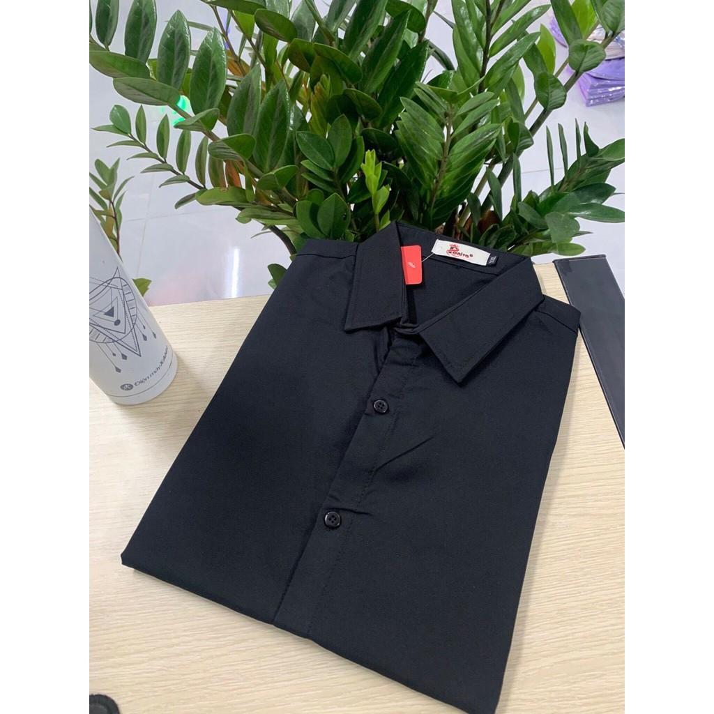 Áo Sơmi Nam Dài Tay Hàn Quốc Nam Nữ Dáng Ôm Sơ Mi Nam Trắng Cổ Bẻ Vải Kate Lụa Thái Chống Nhăn Chống Xù - LIPH STORE