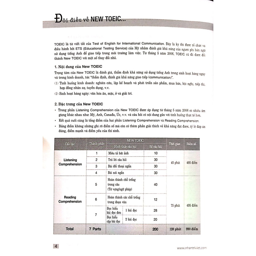 New TOEIC 4n4 - 620 Level (Kèm CD)