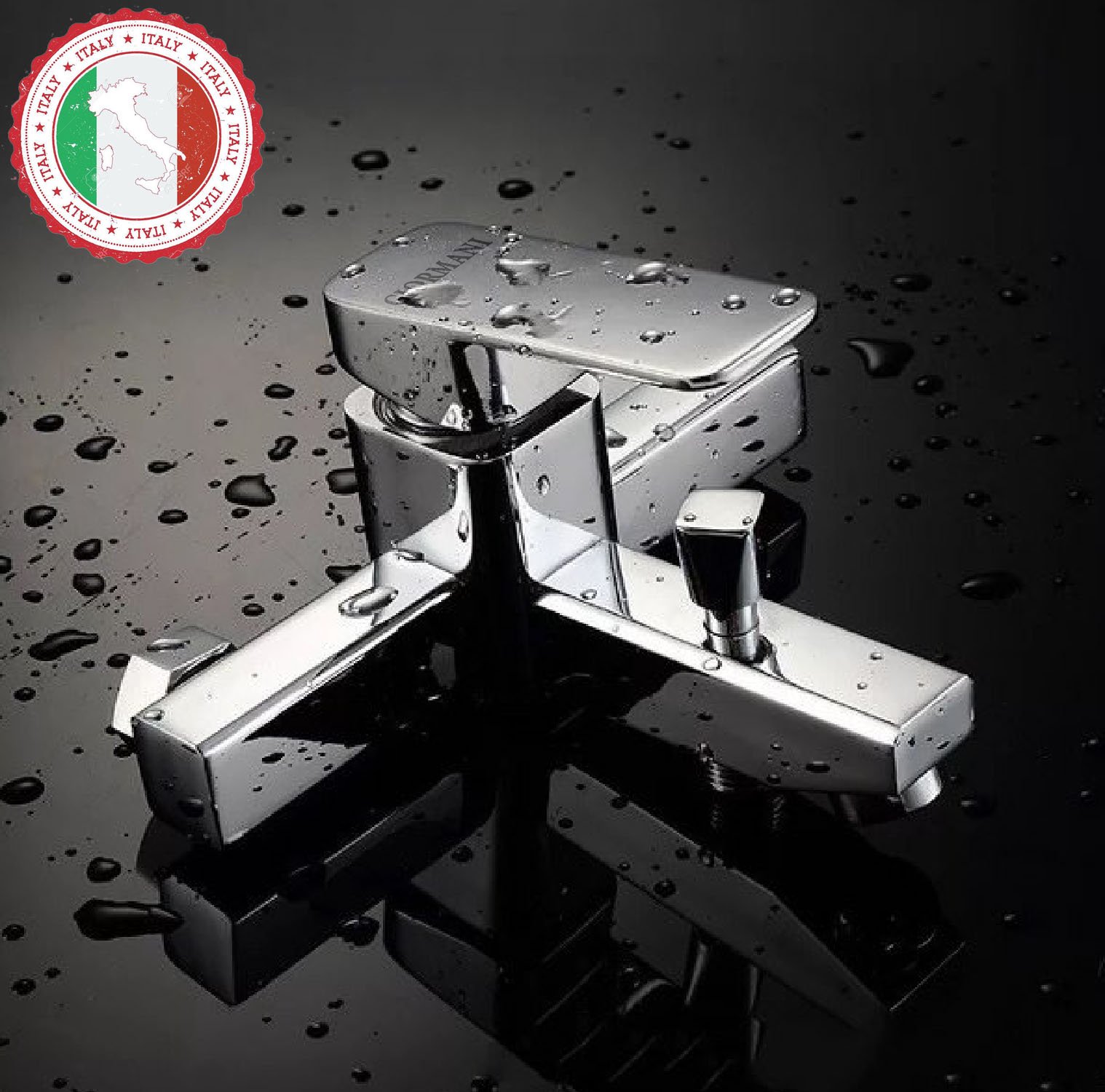 Trọn Bộ sen tắm nóng lạnh GIORMANI ITALIA: Củ sen + Vỉ Dây sen + Bát sen 3 chế độ phun + Giá đỡ M75