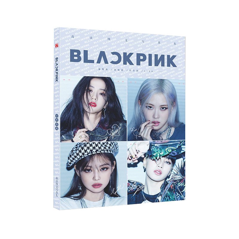 Album ảnh photobook Blackpink Lisa Jennie Rose Jisoo mẫu mới bìa xanh