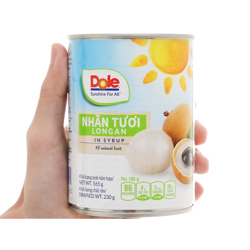 Nhãn tươi đóng hộp thương hiệu Dole hộp 565g