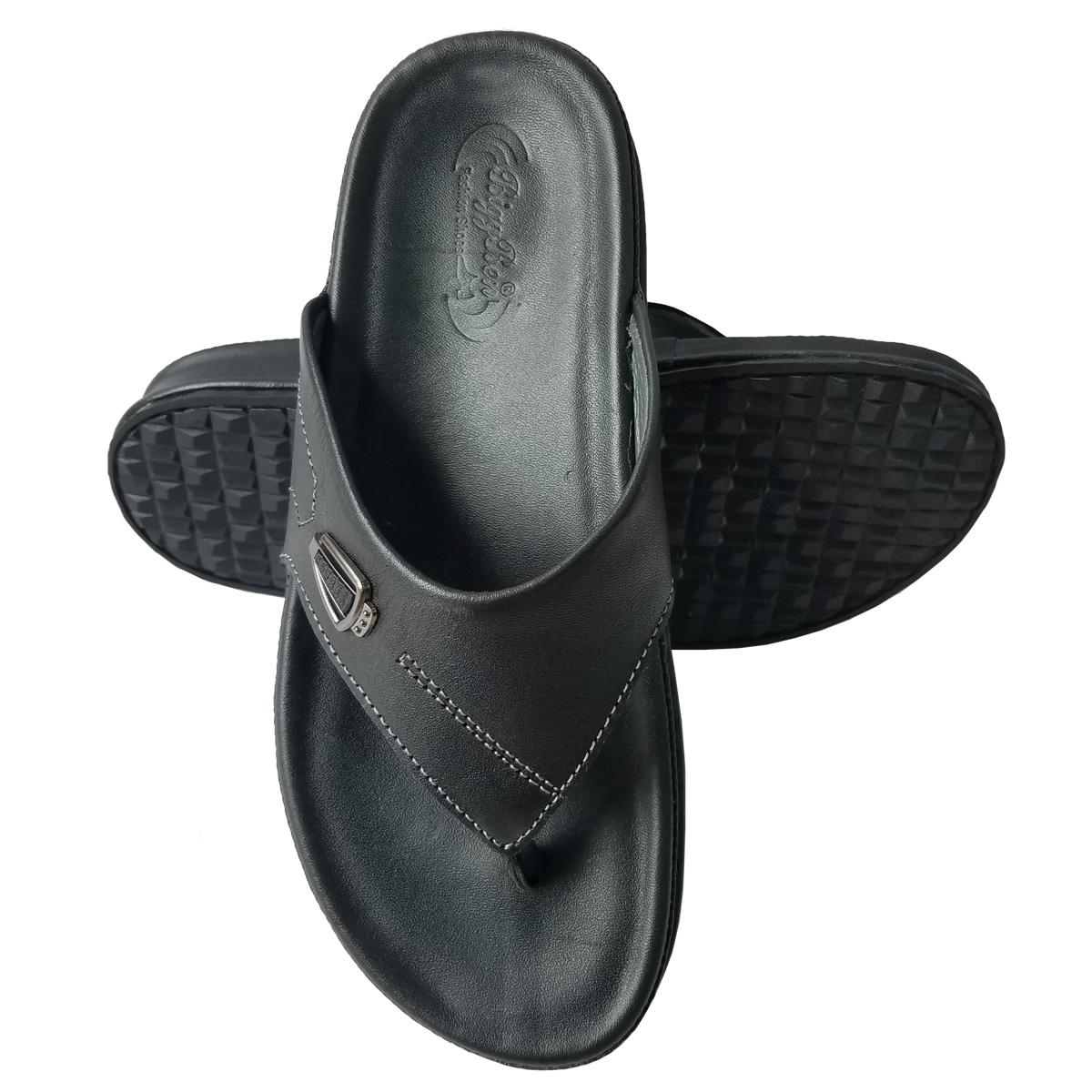 Dép Xỏ Ngón Nam Da Bò Thật BIGGBEN Cao Cấp DK101