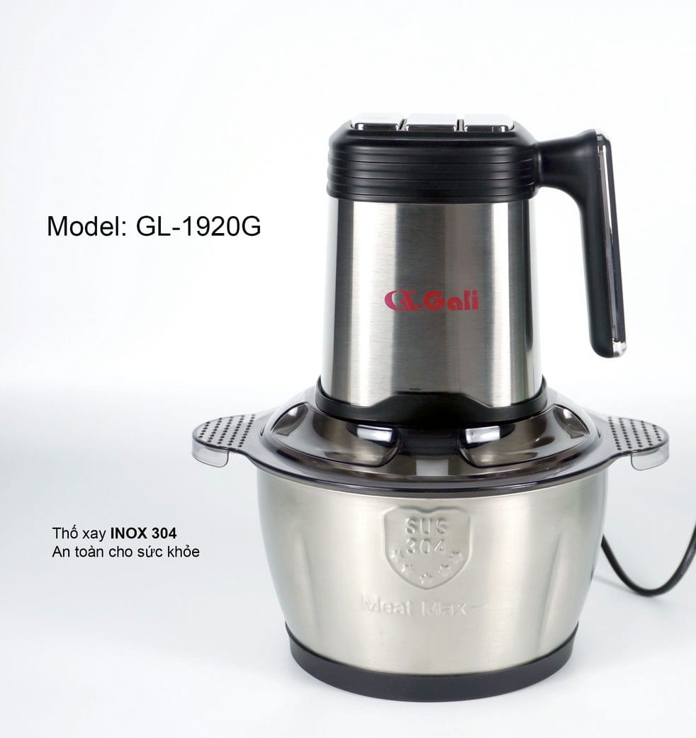 Máy xay thịt Gali GL-1920M Dung tích 2 Lít, Motor 100% bằng đồng, có 3 tốc độ xay. Hàng chính hãng chất lượng cao, bảo hành 24 tháng