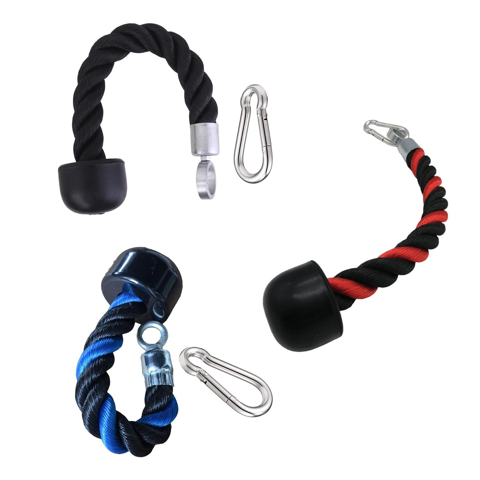 Tay cầm một vòng ròng rọc buộc cho dây cơ tam đầu kéo xuống thiết bị đào tạo tập thể dục cơ bắp tập hợp Color: Blue