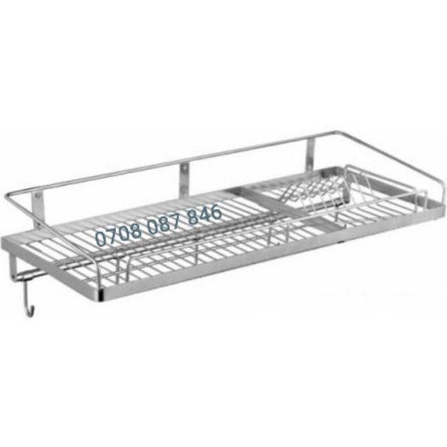 Kệ chén treo tường Inox 304 PHÁT ĐẠT , rổ úp chén 1 tầng, giá để bát, kệ đựng bát dĩa