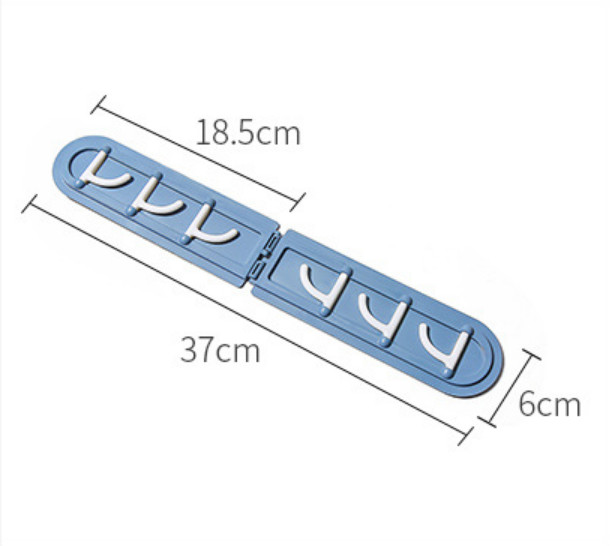 Móc treo gấp góc, móc treo dán tường xoay 180 độ (giao màu ngẫu nhiên)