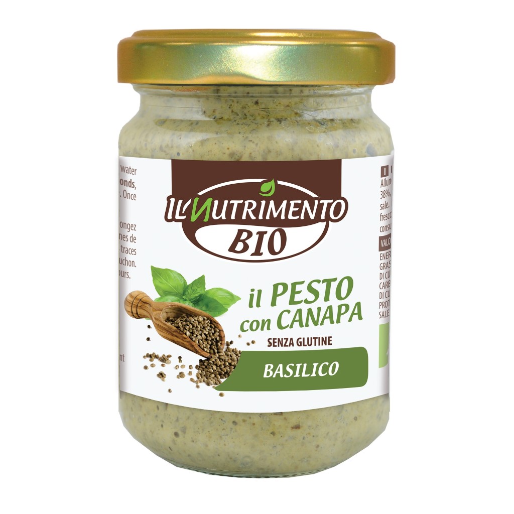 Sốt Pesto Gai Dầu Hữu Cơ IL Nutrimento Pesto With Basil and Hemp 130g