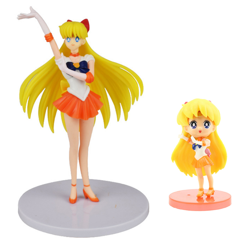 Bộ 02 mô hình thủy thủ mặt trăng - Sailor Venus (Vàng)