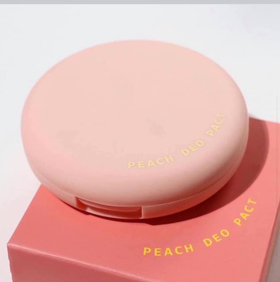 Phấn nách bột khô chiết xuất đào hỗ trợ giảm thâm làm sáng Peach Deo Pact So Natural 10gram