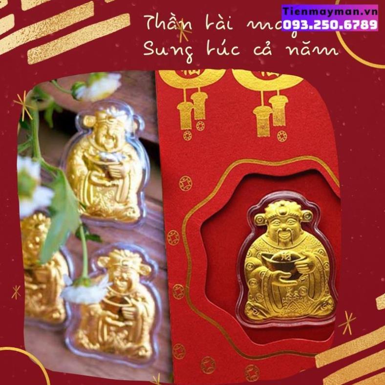 Lì Xì Thần Tài - Bao Lì Xì Tết Nguyên Đán Ngày Vía Thần Tài Mạ Vàng - Sung Túc Cả Năm