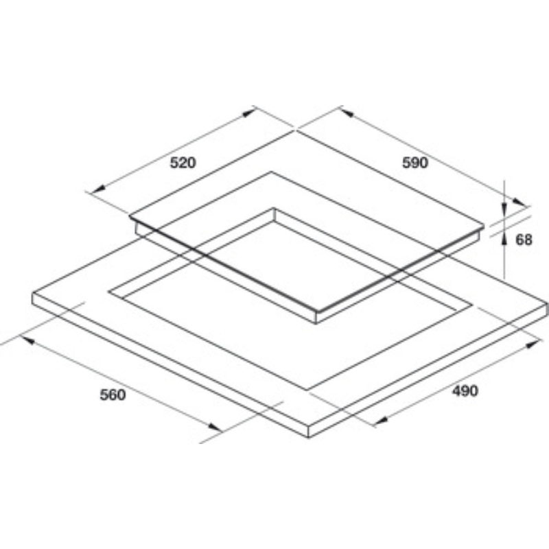 Bếp Từ 3 Vùng Nấu Hafele HC-I603D 536.61.631 - Hàng Chính Hãng