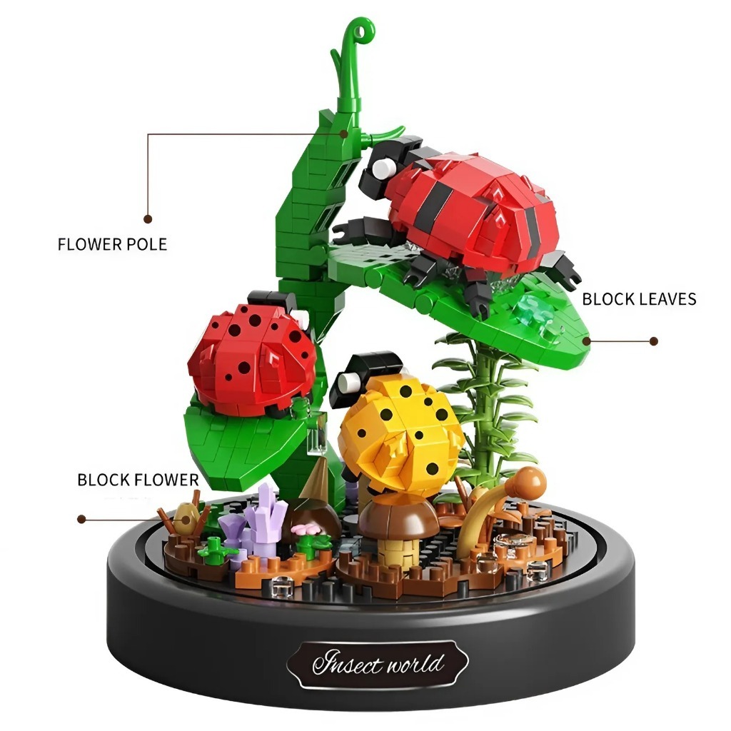 BALODY 16381 - Mô hình lắp ráp bọ rùa mini 3D - Đồ chơi trí tuệ sáng tạo