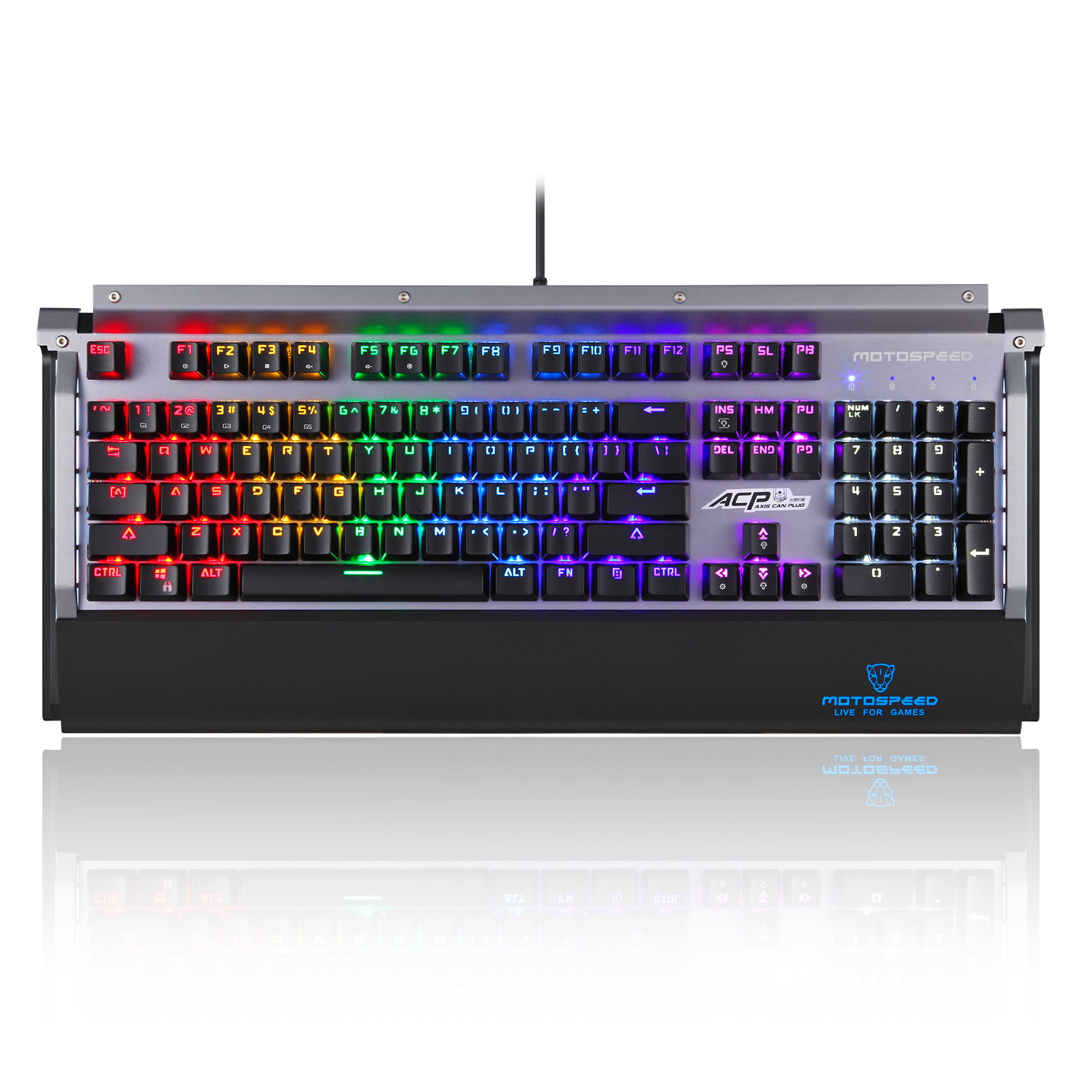 Bàn Phím Cơ MOTOSPEED CK98 Rainbow - Hàng chính hãng
