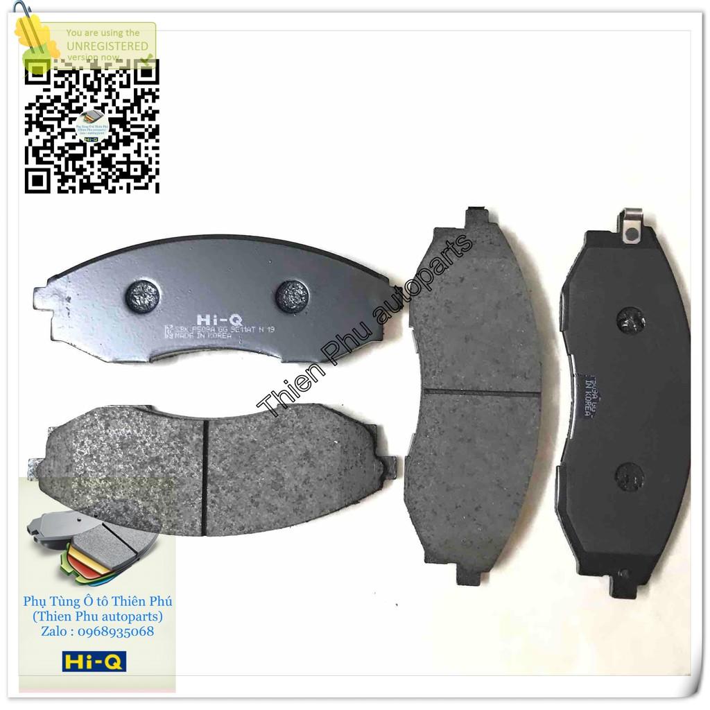 Má phanh chính hãng Hi-Q cho Mercedes  MB 140 ( Tròn) + Istana - Bố thắng trước. OEM Brake Pad : 6614203021