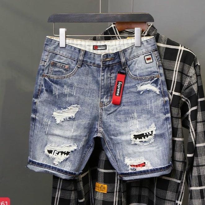 Quần short jean chất bò co giãn- quần lửng nam nhiều mẫu thời trang TINA ms257