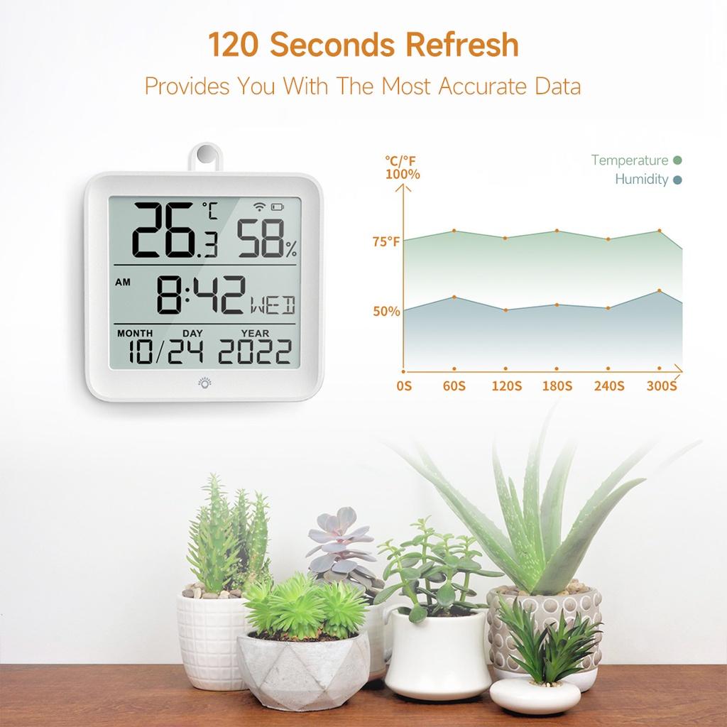 Đồng Hồ Thông Minh Đo Nhiệt Độ Và Độ Ẩm Không Khí°F/°C Thiết Bị Chuyển Đổi, ánh sáng, thời gian của tuần, ngày tuần, ngày