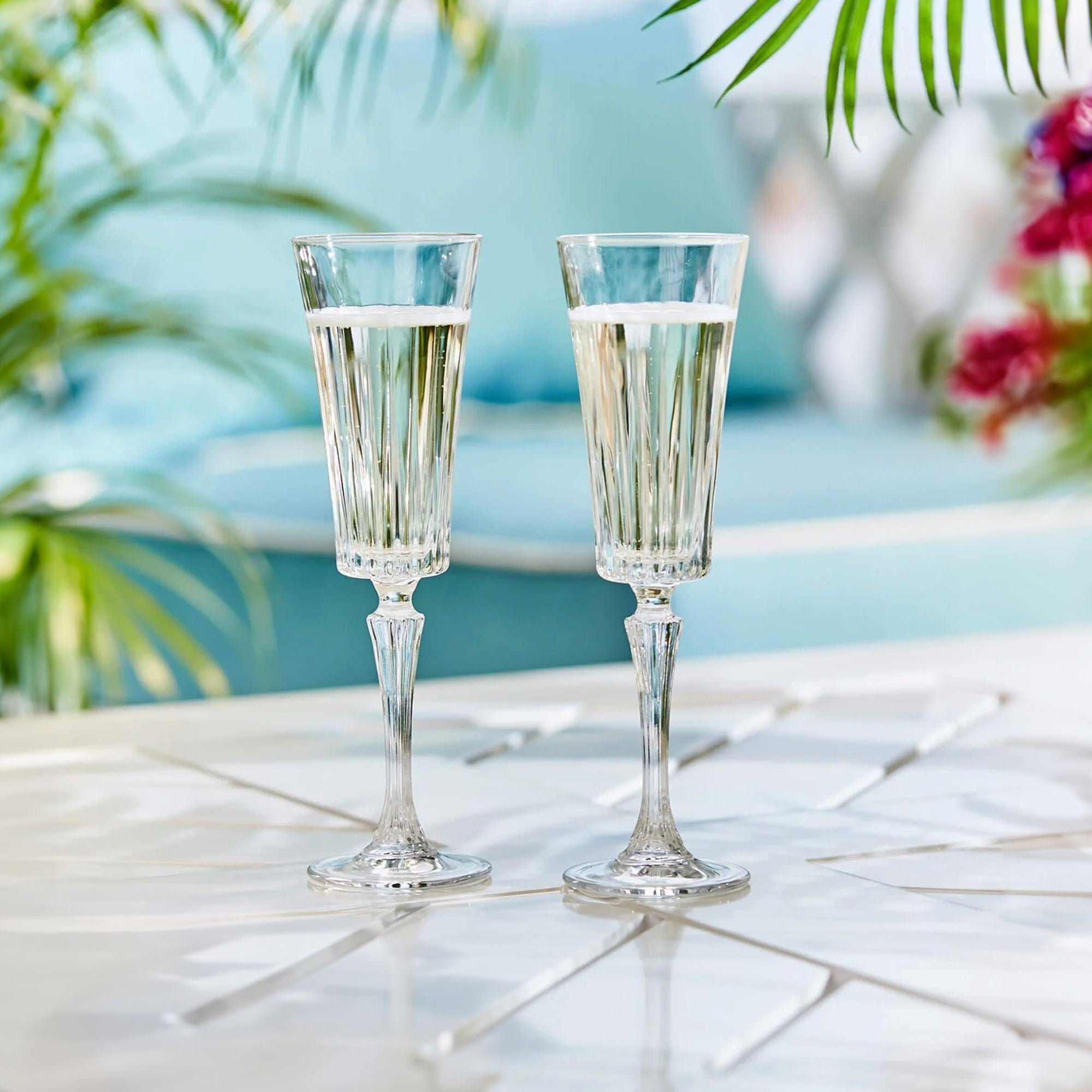 Bộ 06 Ly Vang Thuỷ Tinh Pha Lê Ý RCR - Timeless Flute Goblet 210 ml