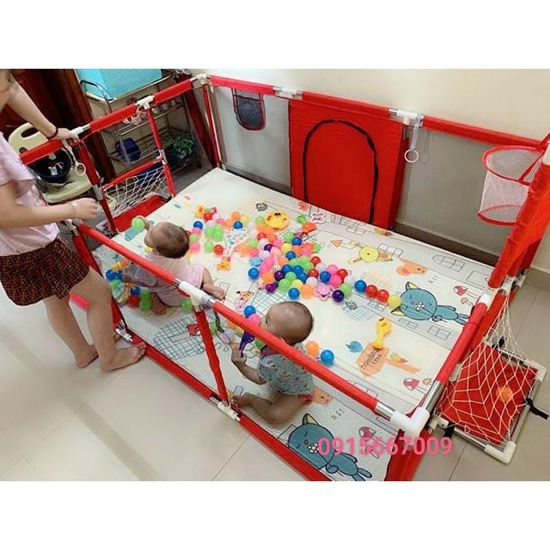 Quây vải nhà bóng 1m2x 2m2 có gôn ,bóng rổ