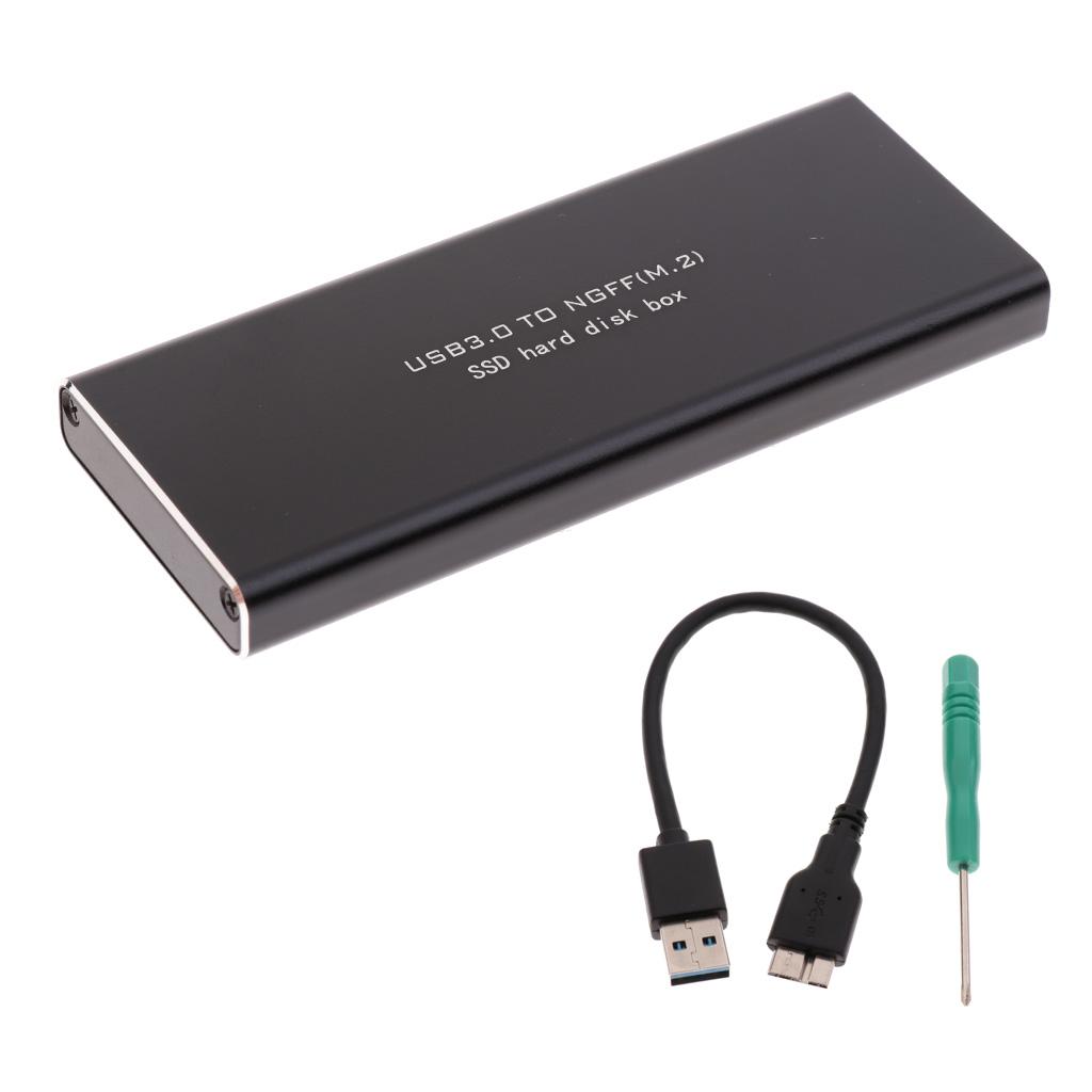 USB3.0 To NGFF M.2 SSD Hard Disk Box SSD External Enclosure Case 6GB/S