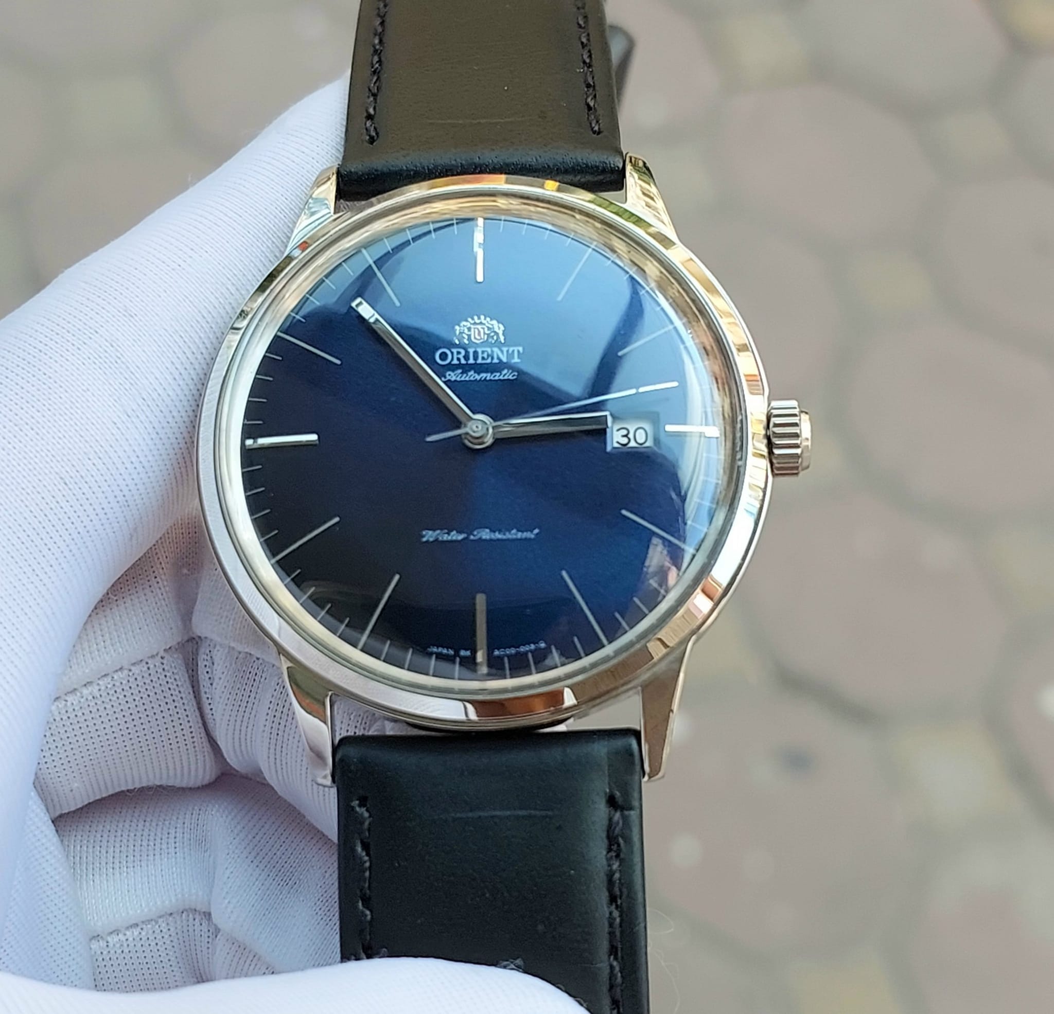 Đồng hồ nam dây da Orient Bambino FAC0000DD0