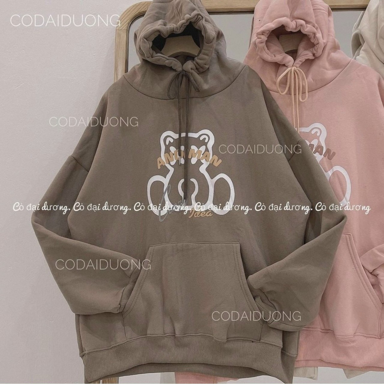 Áo Hoodie Unisex Hoạt Hình Gấu Nam Nữ Couple Siêu Xinh Hàn Quốc - Thu Đông Khoác Chống Nắng - THIÊN HÀ SHOP ÁO HOODIE