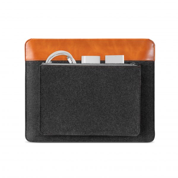 TÚI CHỐNG SỐC TOMTOC (USA) FELT &amp; PU LEATHER CHO IPAD - HÀNG CHÍNH HÃNG