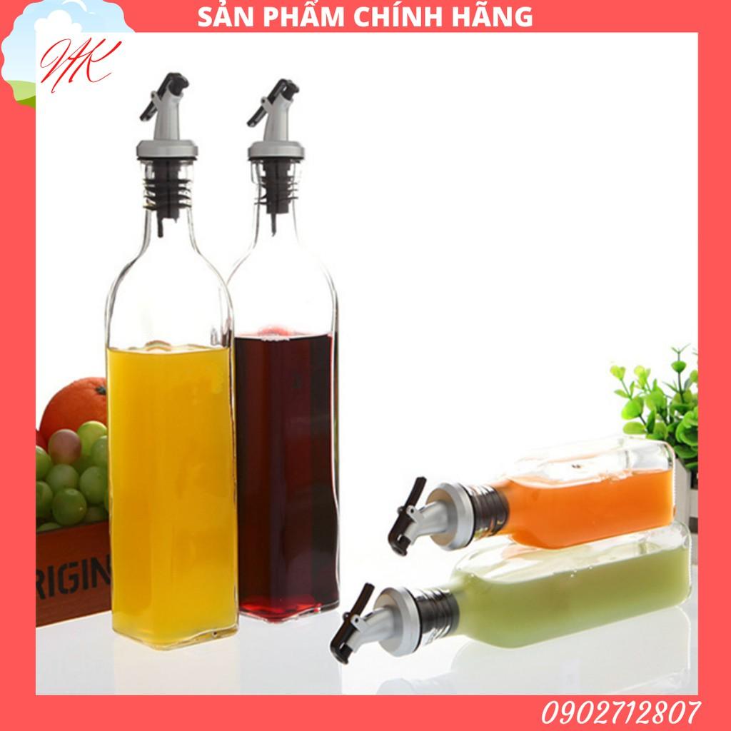 Chai rót gia vị thủy tinh vuông 250ml - 500ml - SAPATA