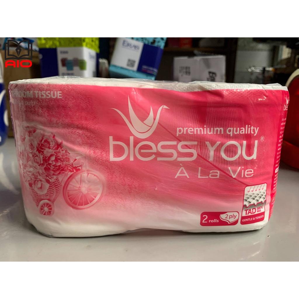 2 cuộn khăn giấy lụa BLESS YOU À LA VIE 2 lớp