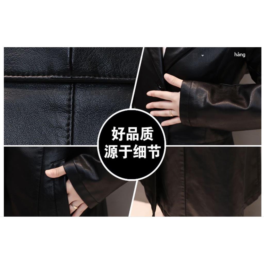Áo Khoác Da Dáng Dài Cá Tính KD77 - Hàng Quảng Châu Cao Cấp