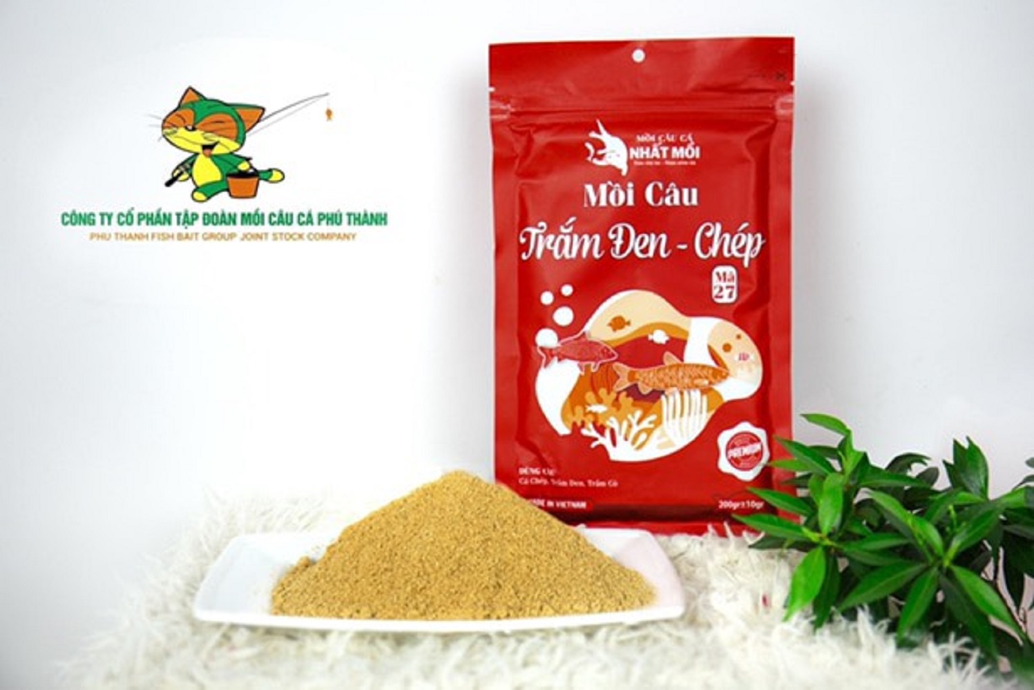 Mồi câu cá Trắm, cá Chép HIỆU QUẢ CAO. Mồi câu cá Phú Thành