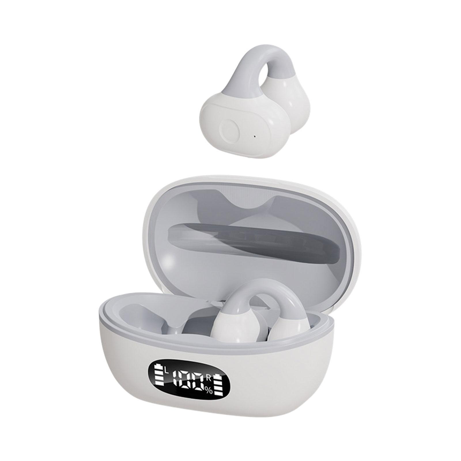 Clip on Open Ear Headphones Workout Headphones Noise Reduction, IPX5 Waterproof, Professional ,Sport Earbuds Headset for Sport Workout Computer