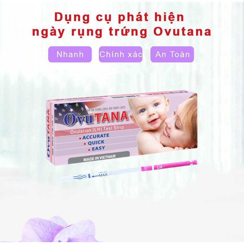 Dụng cụ phát hiện ngày rụng trứng Ovutana – Combo 6 que